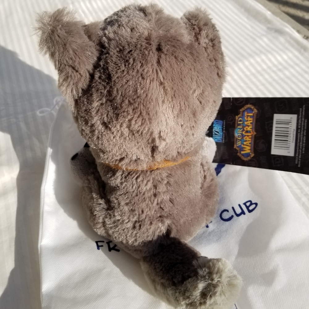 Blizzard WoW Warcraft FrostWolf Cub Plush Toy Rare - Picture 5 of 8